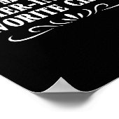 I'm My Mother In Laws Favorite Child Funny Family  Poster (Hoek)