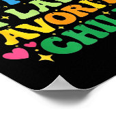 I'm My Mother In Law's Favorite Child Funny Groovy Poster (Hoek)