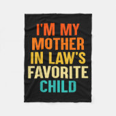 I'm My Mother In Laws Favorite Child Funny Parent  Fleece Deken (Voorkant)
