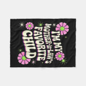 I'm My Mother In Law's Favorite Child Funny Parent Fleece Deken (Voorkant (Horizontaal))