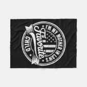 I'm My Mother In Law's Favorite Child Funny Parent Fleece Deken (Voorkant (Horizontaal))