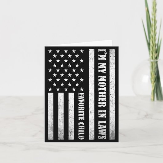 I'm My Mother In Laws Favorite Child Funny Parent Kaart (Voorkant)