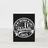 I'm My Mother In Law's Favorite Child Funny Parent Kaart (Voorkant)