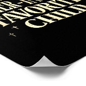 I'm My Mother In Law's Favorite Child Funny Parent Poster (Hoek)