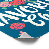 I'm My Mother In Law's Favorite Child Funny Parent Poster (Hoek)