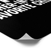 Im My Mother In Laws Favorite Child Funny Parent  Poster (Hoek)