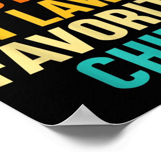 I'm My Mother In Laws Favorite Child Funny Parent  Poster (Hoek)