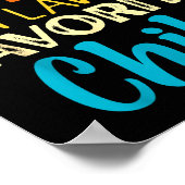 I'm My Mother In Laws Favorite Child Funny Parent Poster (Hoek)