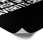 I'm My Mother In Laws Favorite Child Funny Parent  Poster (Hoek)