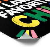 I'm My Mother In Law's Favorite Child Funny Parent Poster (Hoek)