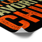 I'm My Mother In Law's Favorite Child Funny Parent Poster (Hoek)