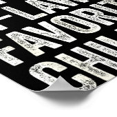 I'm My Mother In Laws Favorite Child Funny Parent Poster (Hoek)