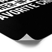 I'm My Mother In Law's Favorite Child Funny Parent Poster (Hoek)