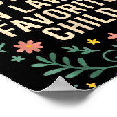 I'm My Mother In Law's Favorite Child Funny Parent Poster (Hoek)