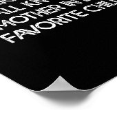 I'm My Mother In Law's Favorite Child Funny Son Da Poster (Hoek)