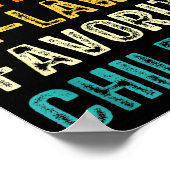 I'm My Mother In Law's Favorite Child Funny Son In Poster (Hoek)