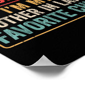 I'm My Mother In Law's Favorite Child Funny Son In Poster (Hoek)