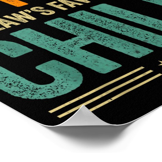 I'm My Mother In Law's Favorite Child Funny Son In Poster (Hoek)