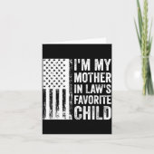 I'm My Mother In Law's Favorite Child Sarcastic Co Kaart (Voorkant)
