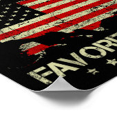 I'm My Mother In Laws Favorite Child Us Flag Funny Poster (Hoek)