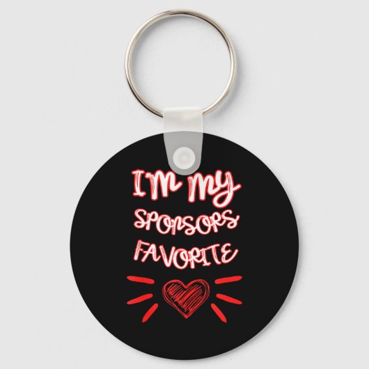 I'm My Snsors Favorite Funny Quote Tank Top  Sleutelhanger (Voorkant)