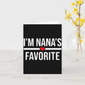 I'm Nana's Favorite  Kaart (Gele Bloem)