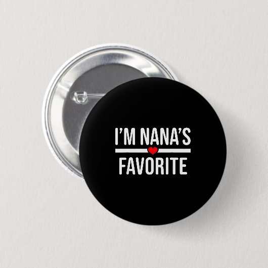I'm Nana's Favorite Ronde Button 5,7 Cm (Voorkant /achterkant)