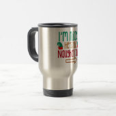 Im Nice Hes Naughty Elf Pet Reisbeker (Voorkant links)