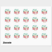 Im Nice Shes Naughty Elf Pet Ronde Sticker (Vel)