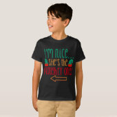 Im Nice Shes Naughty Elf Pet T-shirt (Voorkant volledig)