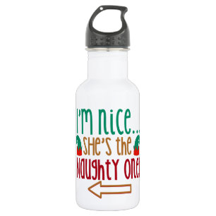 Im Nice Shes Naughty Elf Pet Waterfles