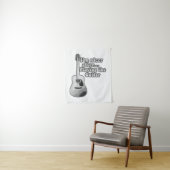 I'm nicer after playing the guitar. black and whit wandkleed (In situ)