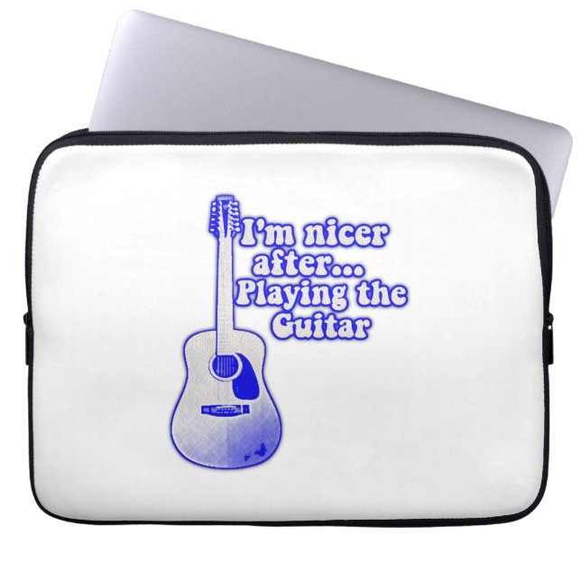 I'm nicer after playing the guitar laptop sleeve (Voorkant)