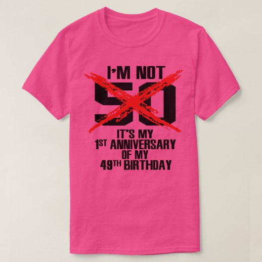 IM niet 50 T-shirt (Design voorkant)