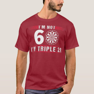 IM niet 60 darts 60ste verjaardag cadeau darts spe T-shirt