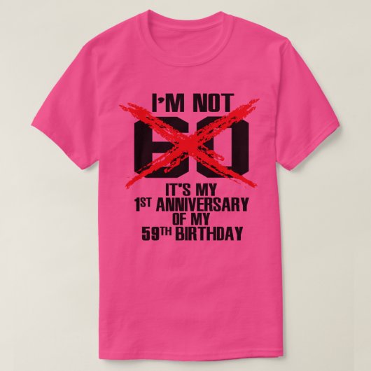 IM niet 60 T-shirt (Design voorkant)