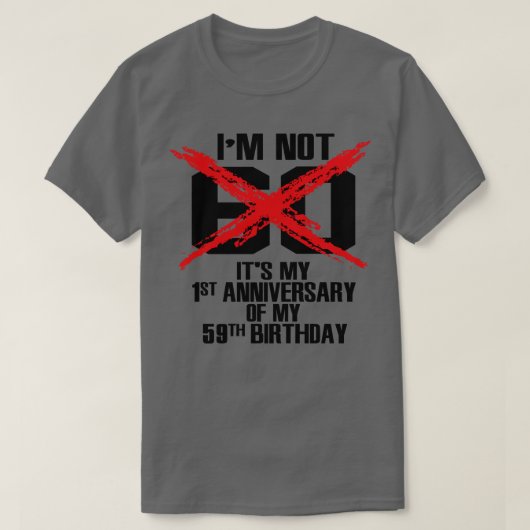 IM niet 60 T-shirt (Design voorkant)
