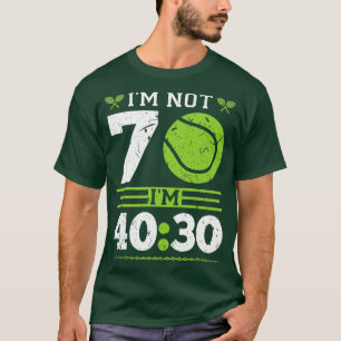 IM niet 70 jaar oude tennisspeler grappig tennis T-shirt