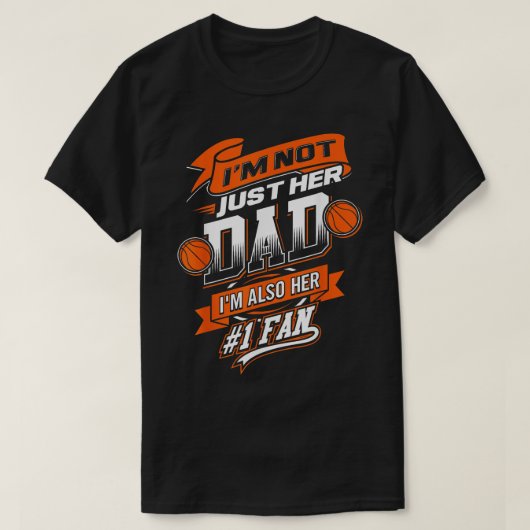 IM niet alleen haar vader IM haar nummer 1 fan bas T-shirt (Design voorkant)