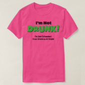 IM niet Drink IM gewoon uitgeput van Drink T-shirt (Design voorkant)
