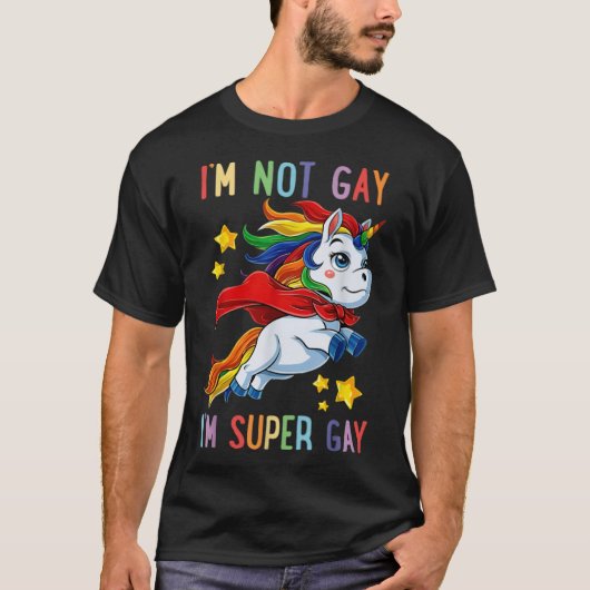 IM Niet Gay IM Super Gay (1) T-shirt (Voorkant)