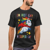 IM Niet Gay IM Super Gay (7) T-shirt (Voorkant)