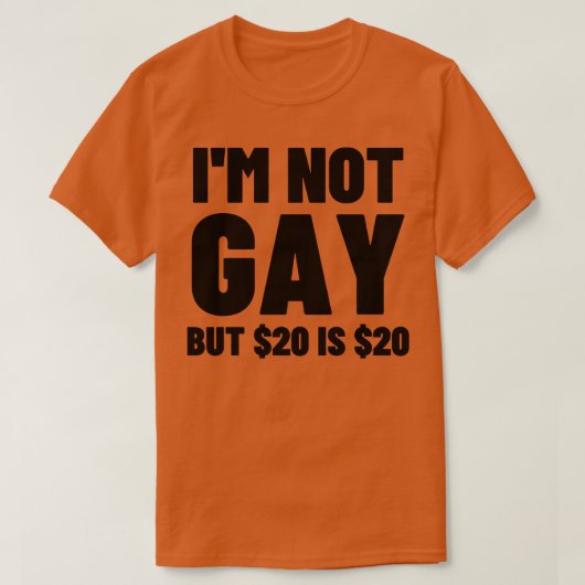 Im niet gay maar 20 is 20 4 t-shirt (Design voorkant)