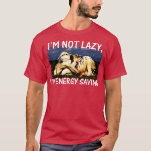 IM niet lui im energiebesparing luie Koe liefhebbe T-shirt