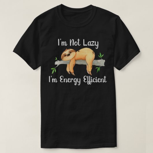 IM niet lui in energie-efficiënte luidventilator T-shirt (Design voorkant)