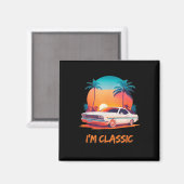 Im Niet Oud Im Clic ,Grappig Auto Graphic,  Sty Magneet (Voorkant / Achterkant)
