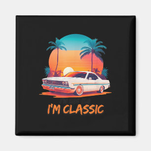 Im Niet Oud Im Clic ,Grappig Auto Graphic,  Sty Magneet
