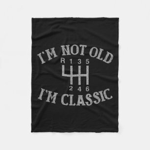 IM niet oud IM Clic Grappig Auto Handleiding Gearb Fleece Deken