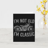 IM niet oud IM Clic Grappig Motorfiets Graphi Kaart (Gele Bloem)