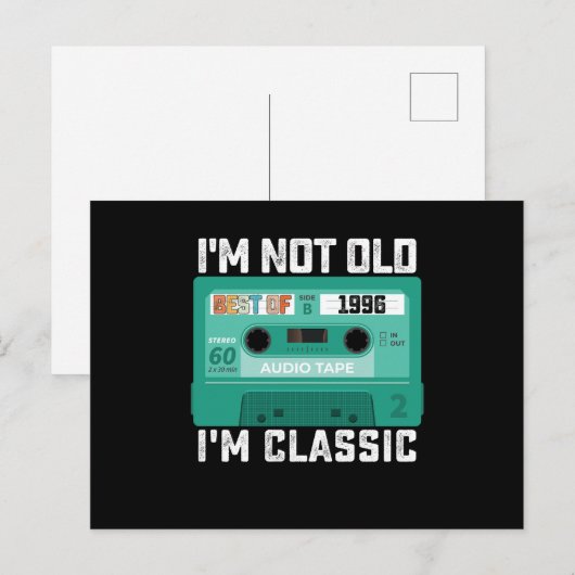 Im niet oud Im het beste van de klassieke 1996 Briefkaart (Voorkant / Achterkant)